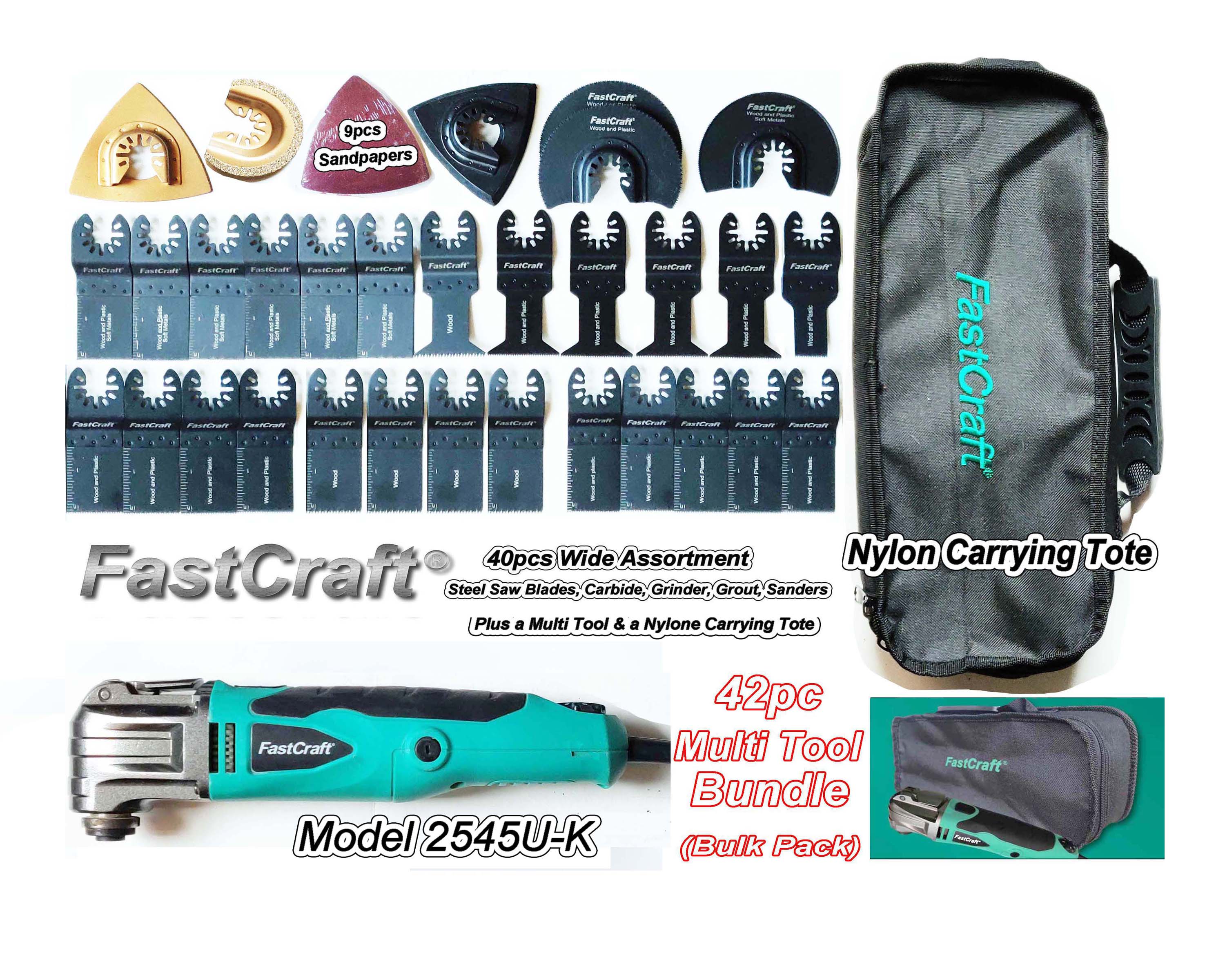 NYCL FastCraft Oscillating Multi Tool - Tool-less Fast Blade Release/Lock